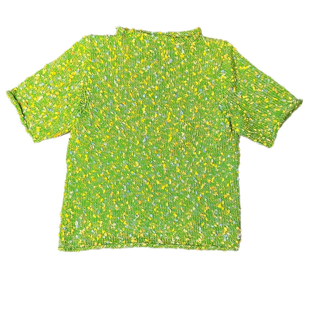 Vintage Handmade Short Sleeve Sweater